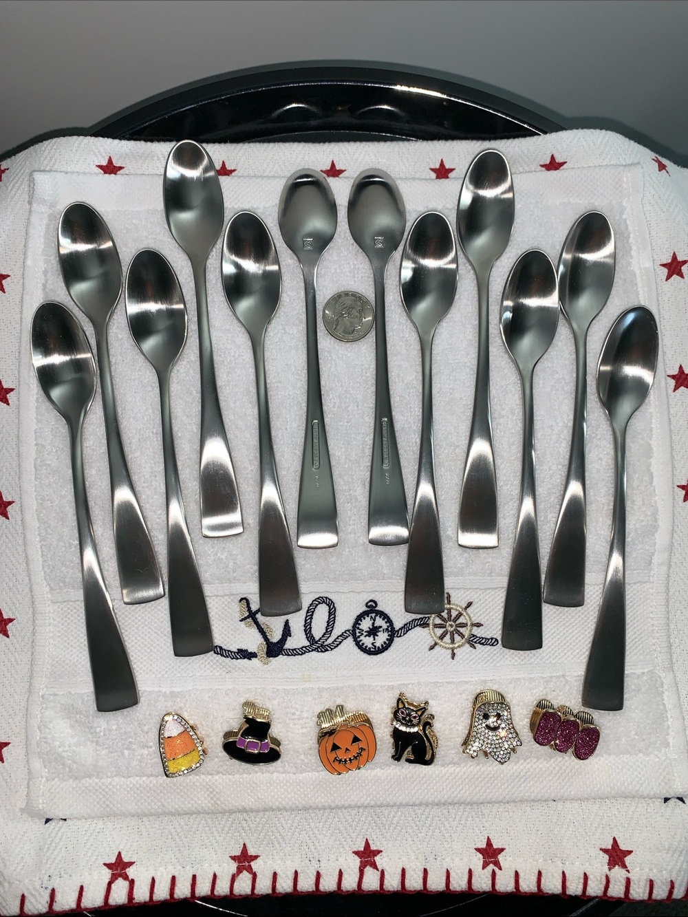 ONEIDA's SANT ANDREA's Satin Reflection pattern 1 Dozen Ice Tea Spoons